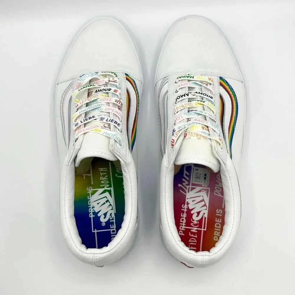 Vans Old Skool Pride White Sneakers - US Men’s 10